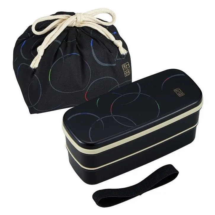 Osk Stain-Resistant Dual-Layer Bento Set With Carry Bag – 640Ml Capacity 1