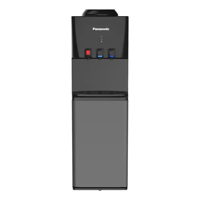 Panasonic Wd3320Tg 3-Tap Water Dispenser – Stainless Steel Body, Black Design 1