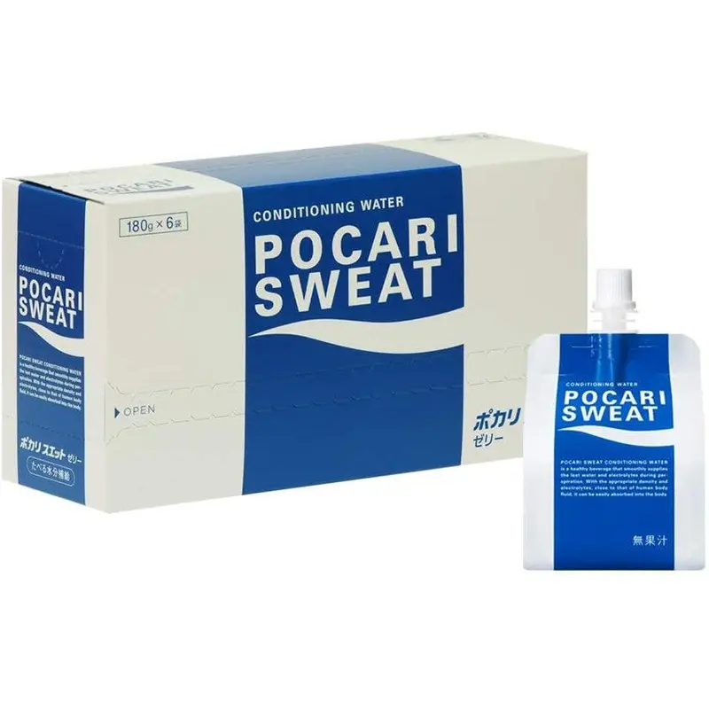 Pocari Sweat Ion-Replenishing Jelly Drink – Refreshing Citrus Flavor, 180G × 6 1