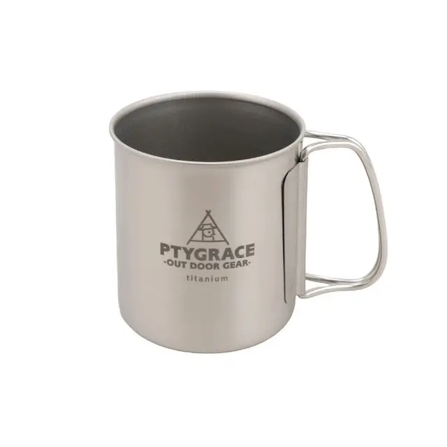 Ptygrace Foldable Titanium Coffee Mug – Travel-Friendly Camping Cup 1