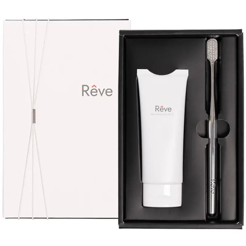 Rêve Allbe Eggshell Gel Toothpaste & Bamboo Toothbrush Gift Set – Natural Oral Care 1