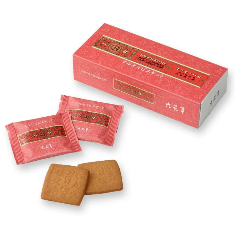 Rokkatei Marusei Butter Biscuits – Artisanal Japanese Cookies, 12-Piece Box 1