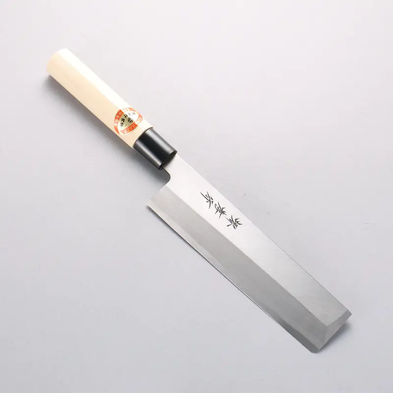 Sakai Takayuki Kasumitogi White Steel Usuba Knife – 180Mm Magnolia Handle 1