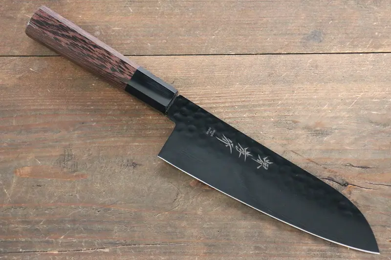Sakai Takayuki Kurokage Vg-10 Santoku Knife – 170Mm Hammered Blade With Wenge Handle 1