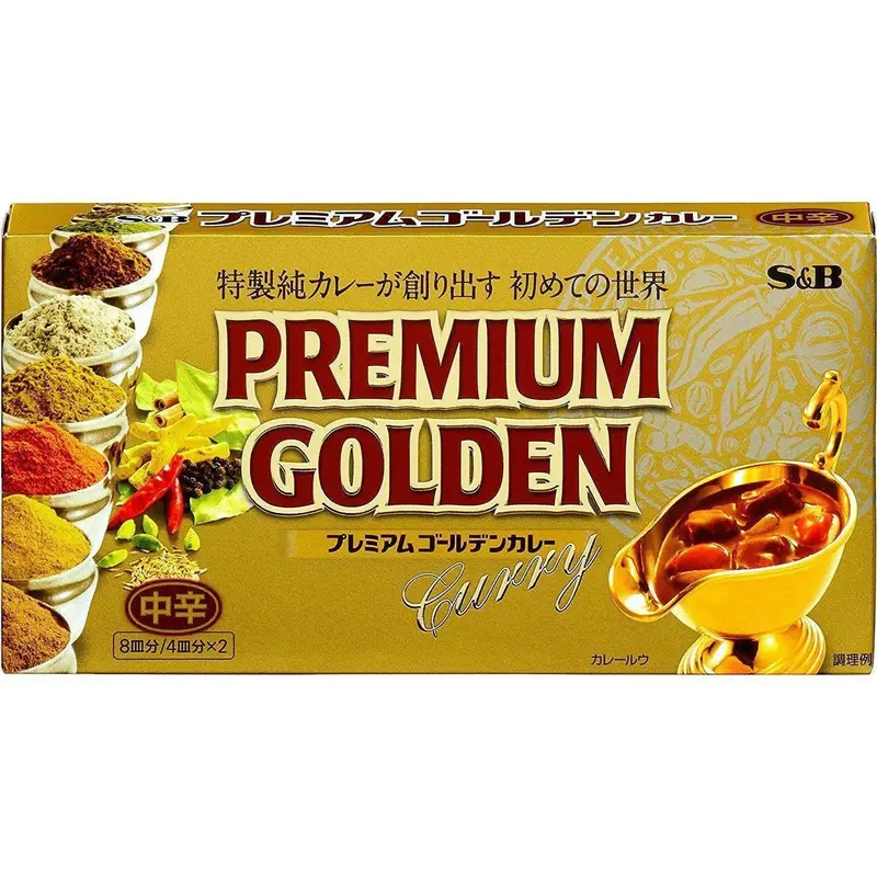 S&B Premium Golden Japanese Curry Roux – Rich Flavor Blocks, 160G 1