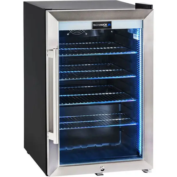 Schmick Hus-Sc70-Ss Outdoor Bar Fridge – 70L Triple-Glazed Tropical Design 1