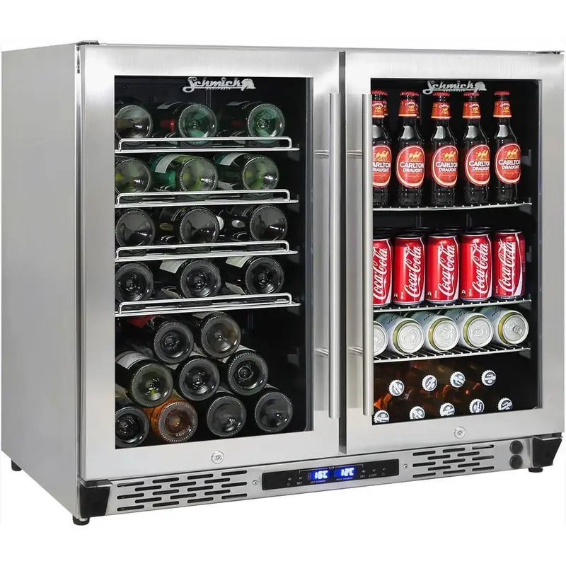 Schmick Jc190-Gg Twin-Zone Alfresco Beer & Wine Fridge – 190L Outdoor Bar Cooler 1
