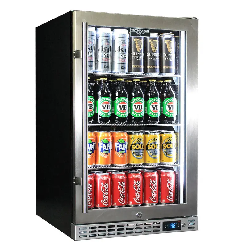 Schmick Sk126-Hd Heated Glass-Door Under-Bench Bar Fridge With Front Venting 2