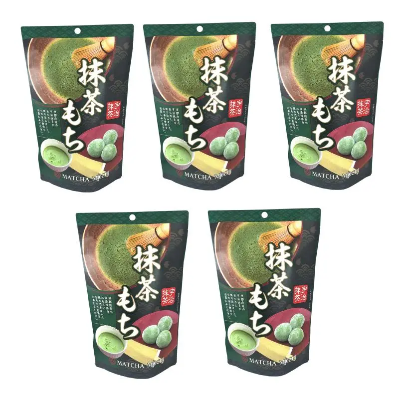 Seiki Matcha Green Tea Bite-Sized Mochi Candies (5-Pack) 1