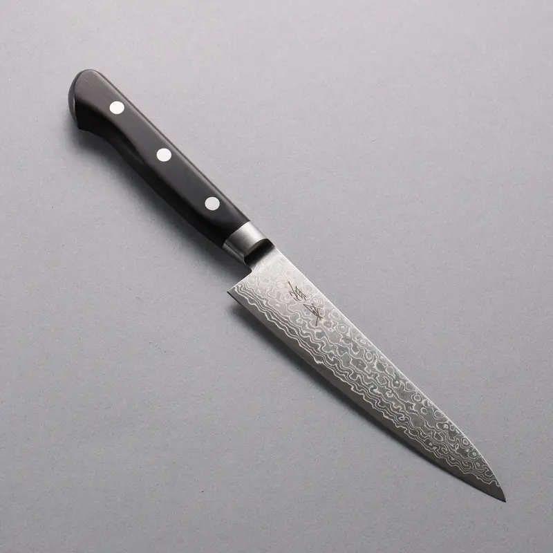Seisuke Aus10 45-Layer Damascus Petty – 135Mm, Black Pakka Wood Handle 1