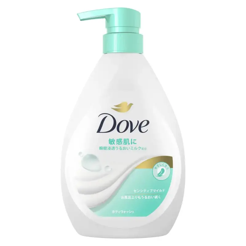 Sensitive Mild Body Wash – Fragrance-Free, Dermatologist-Tested Cleanser (470G Pump Bottle) 1