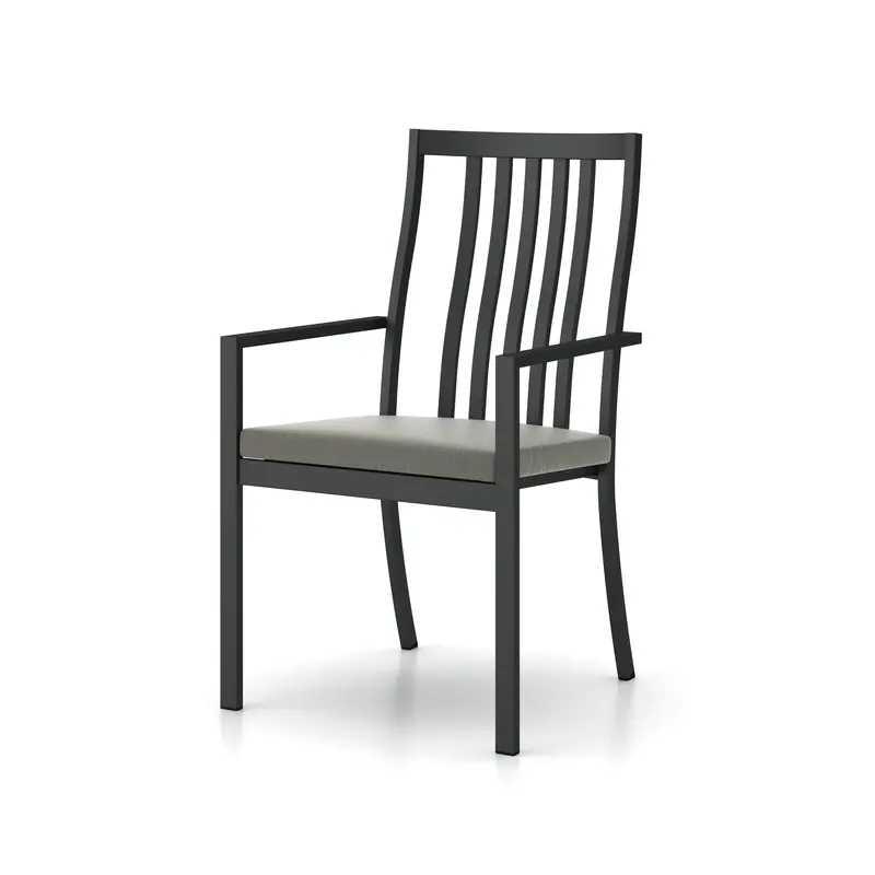 Shelta Rockland Aluminium Dining Chair – High-Back Cushioned Seat With Armrests 1