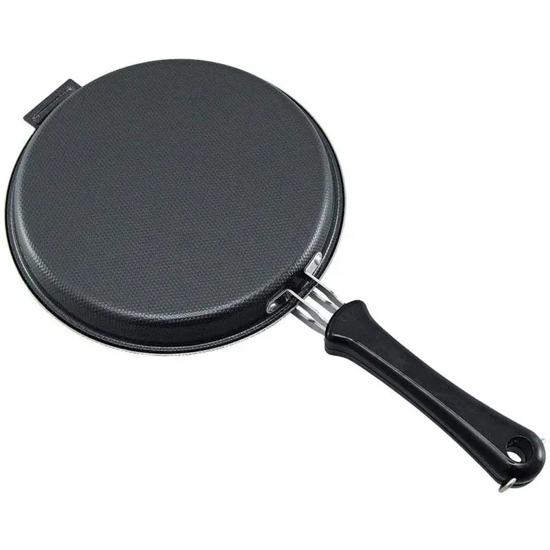 Shimomura Foldable Iron Double Frying Pan – Ih-Compatible (Model 36469) 1