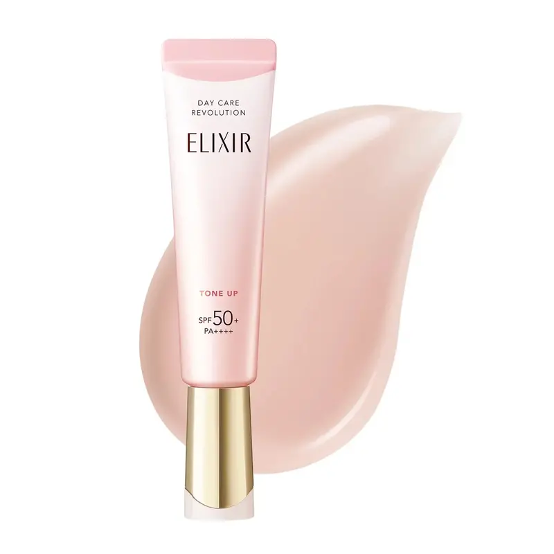 Shiseido Elixir Day Care Tone-Up Emulsion With Spf 50+ – Baby Pink (35 G) 1