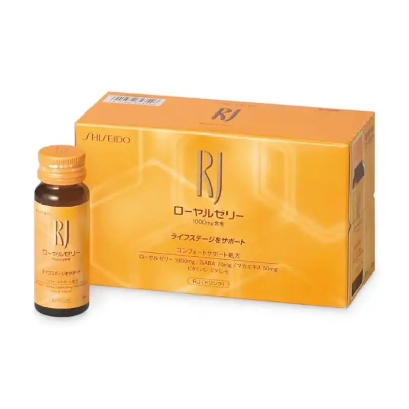 Shiseido Rj Royal Jelly Energy Drink – 10-Pack Rejuvenating Supplement Beverage 1