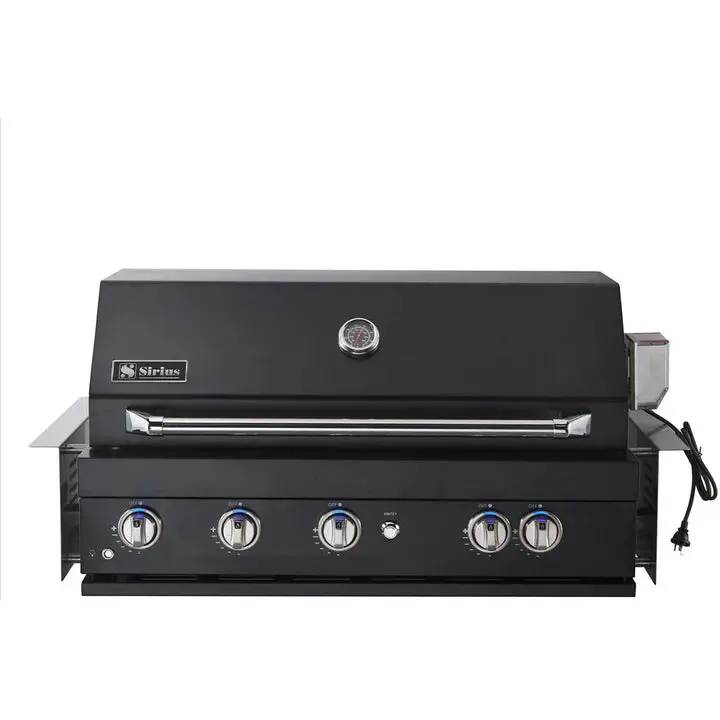 Sirius Sir-Bg3101-Blk Built-In 5-Burner Gas Bbq – All-Black Design 1