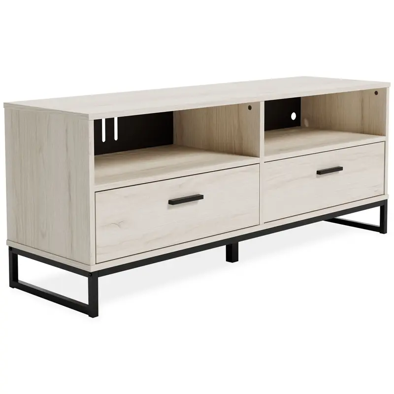 Socalle Light Natural Vinyl-Wrapped Medium Tv Stand 1
