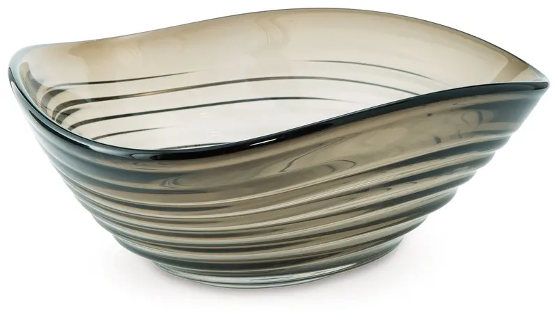 Solariston Gray And Brown Glazed Ceramic Bowl – Earthy Kitchen Or Entryway Piece 1