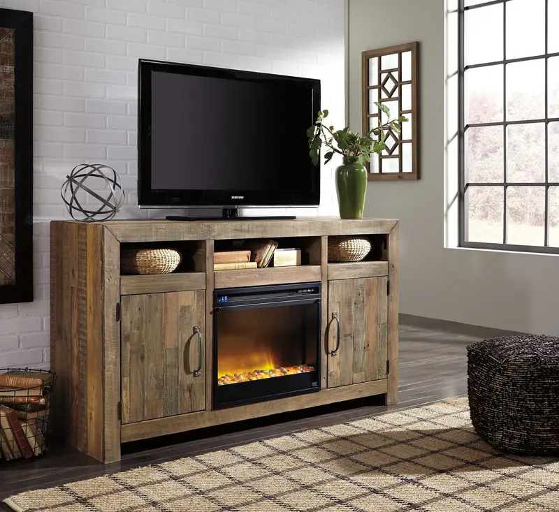 Sommerford Tv Stand With Integrated Fireplace – Warmth & Media Storage Combined 1