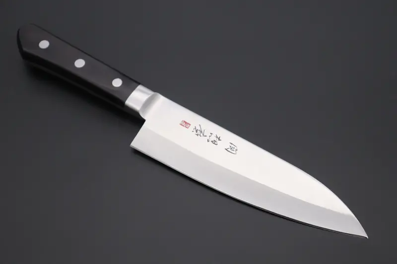 Souma (Fujiwara Kanefusa) Fkm No.3 Deba – 150Mm (5.9") – Black Pakka Wood Handle 1