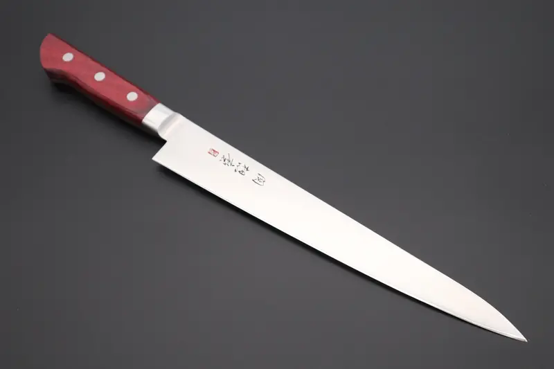 Souma (Fujiwara Kanefusa) Fkm Sujihiki – 240Mm & 270Mm – Wine Pakka Wood Handle 1