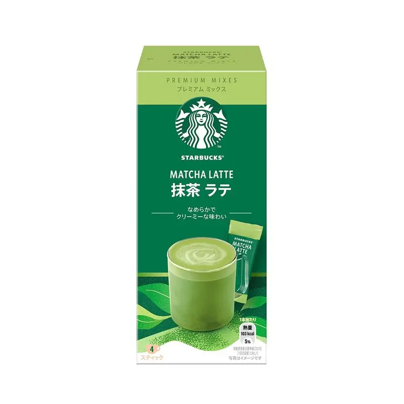 Starbucks Japan Matcha Latte Mix – Premium Instant Powder, 4 Single-Serve Sticks 1
