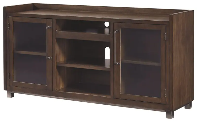 Starmore Brown Xl Tv Stand With Optional Electric Fireplace 1