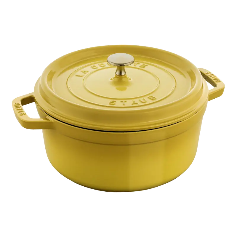 Staub La Cocotte 3.7L Round French Oven – Bright Citron Enamel 1