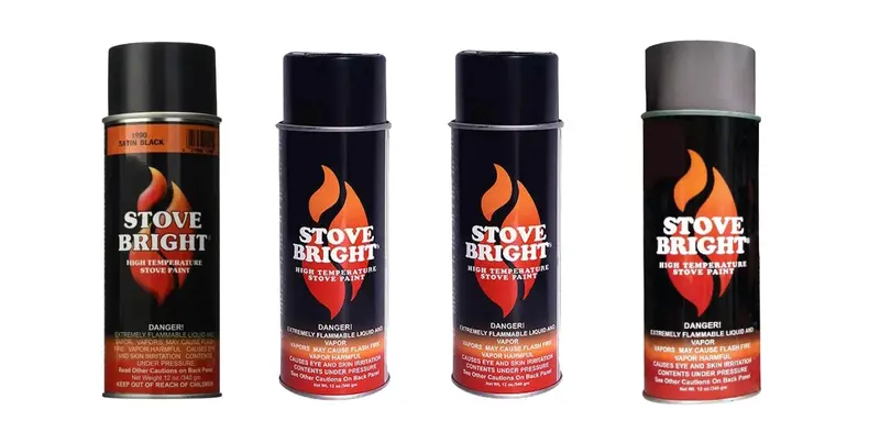 Stove-Bright High-Heat Resistant Paint For Wood And Gas Stoves 1