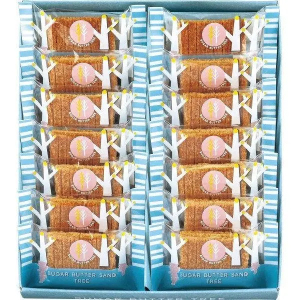 Sugar Butter Sand Tree White Chocolate Sandwich Cookies – Artisan Biscuits (14 Count) 1