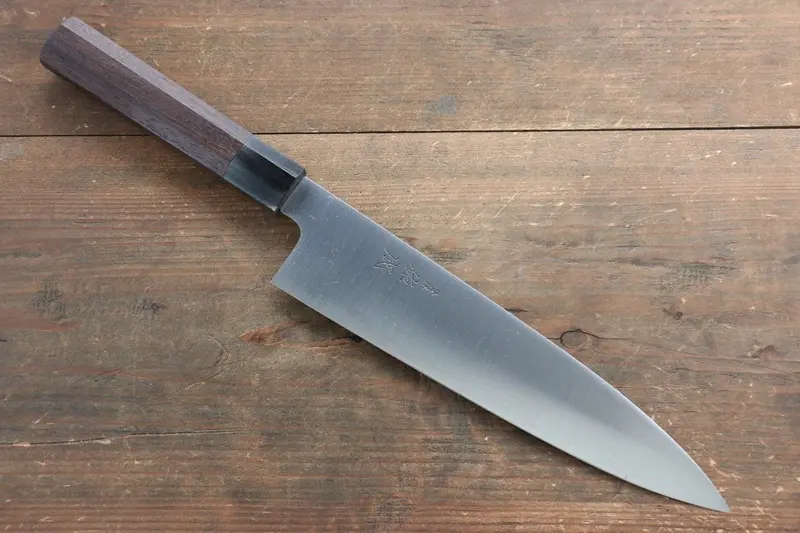 Sukenari Blue Super Gyuto Chef Knife – 240Mm Shitan Handle 1