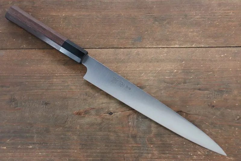 Sukenari Blue Super Sujihiki Slicing Knife – 240Mm Shitan Handle 1