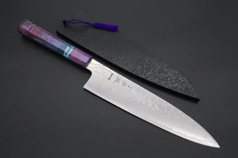 Sukenari Hap-40 Nickel Damascus Wa Gyuto – 240Mm Limited Release (Scl-588) 1