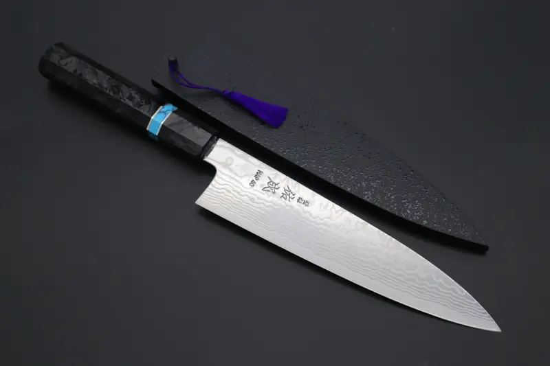 Sukenari Hap-40 Nickel Damascus Wa Gyuto Blade – 210Mm Hand-Forged Edition (Scl-580) 1