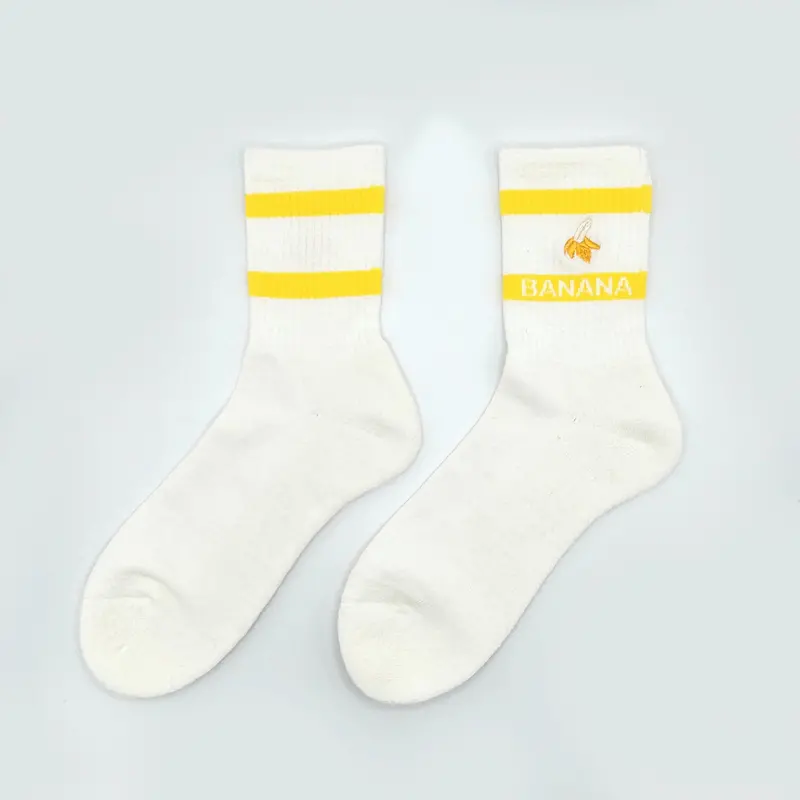 Sustainable Banana Fiber Crew Socks – Crisp White, Naturally Deodorizing, 25–28Cm 1
