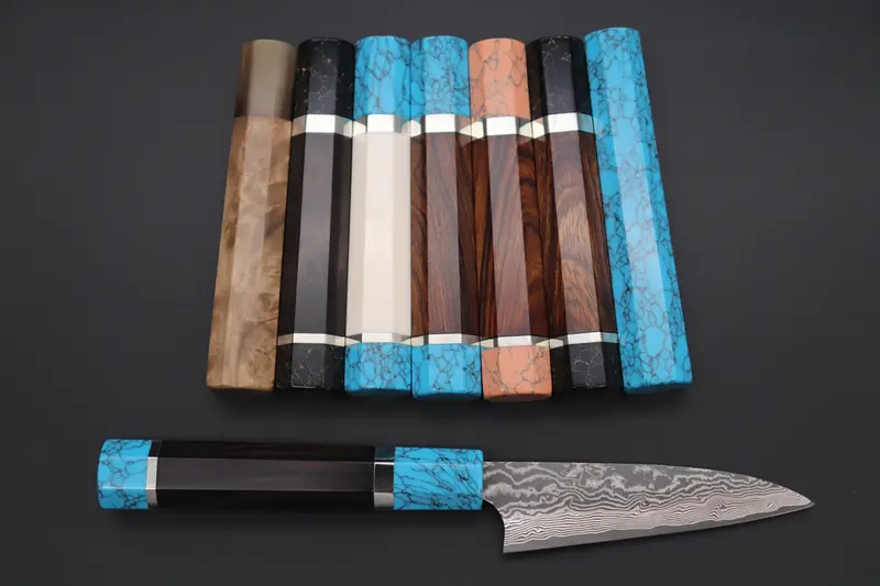 Takeshi Saji Vg-10 Black Nickel Damascus Wa Paring Knife 100Mm – Custom 'Build Your Dream Knife' Series (Tsbo-6) 1