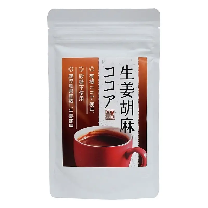 Takusei Organic Cocoa & Ginger Sugar-Free Hot Chocolate Mix – 75G 1