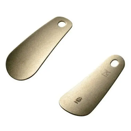 Tanabe Textured Brass Shoehorn – Matte Finish With Premium Gift Box 1
