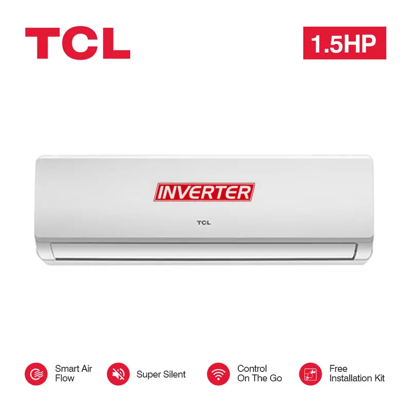 Tcl 1.5 Hp Inverter Split Ac – R410A Refrigerant, Lv Mode, Csd-Tph11Ix 1