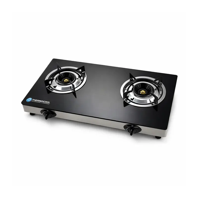 Tec 2-Burner Glass Tabletop Gas Stove – Tgc-2Ga Duo Design 1