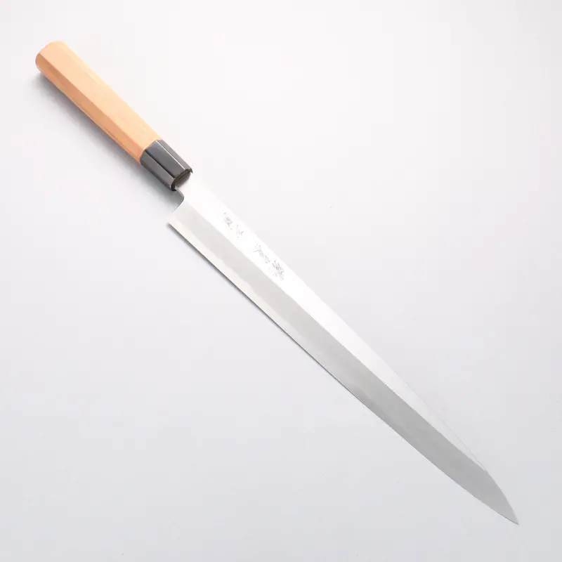 Tessen By Tanaka Tamahagane Yanagiba Sashimi Knife – 315Mm Wild Cherry Handle With Sheath 1