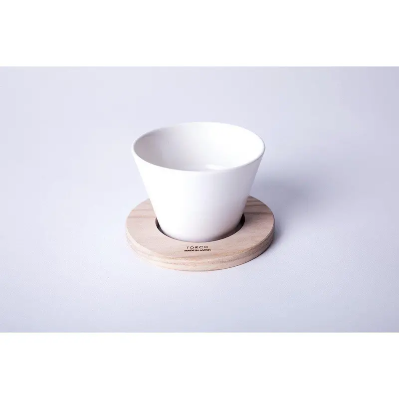 Torch Donut Pour-Over Coffee Maker – White Porcelain Dripper 1
