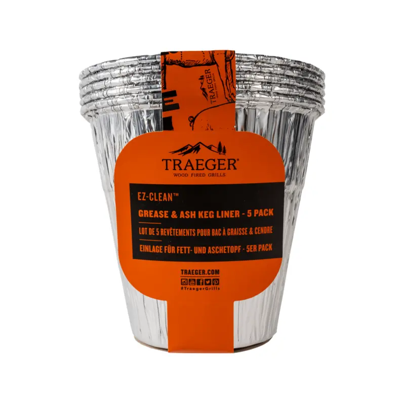 Traeger Ez-Clean Grease & Ash Liners – 5-Pack (Bac608) 1