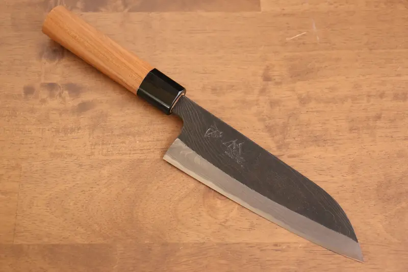 Tsukasa Hinoura Tamahagane Kurouchi Santoku – 165Mm Wild Cherry Handle 1