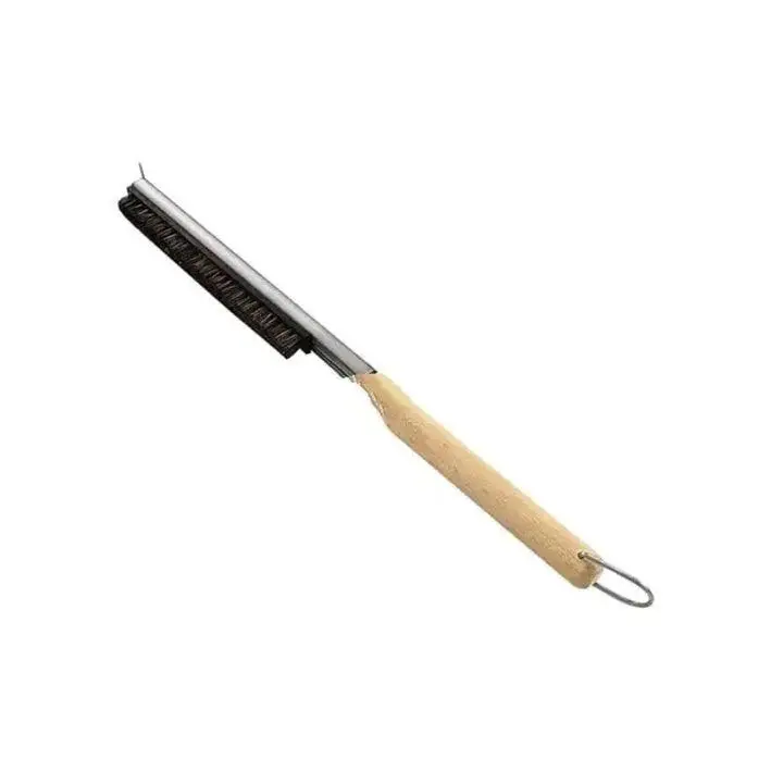 Tucker Stainless Steel Pizza Oven Brush With Rigid Scraper 1