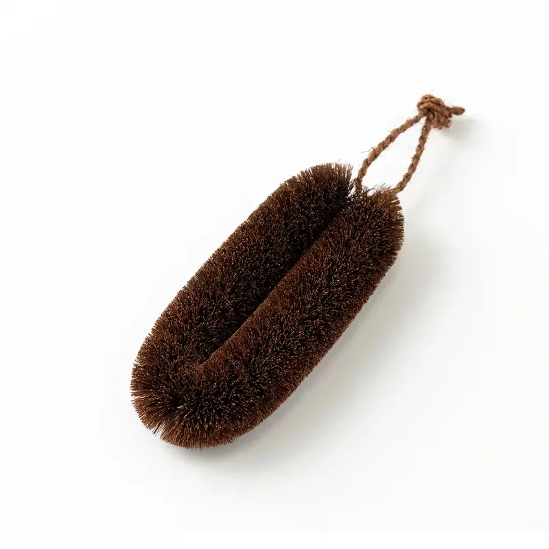 Umezawa Handmade Narrow Tawashi Scrub Brush – Eco-Friendly Palm Fiber 1