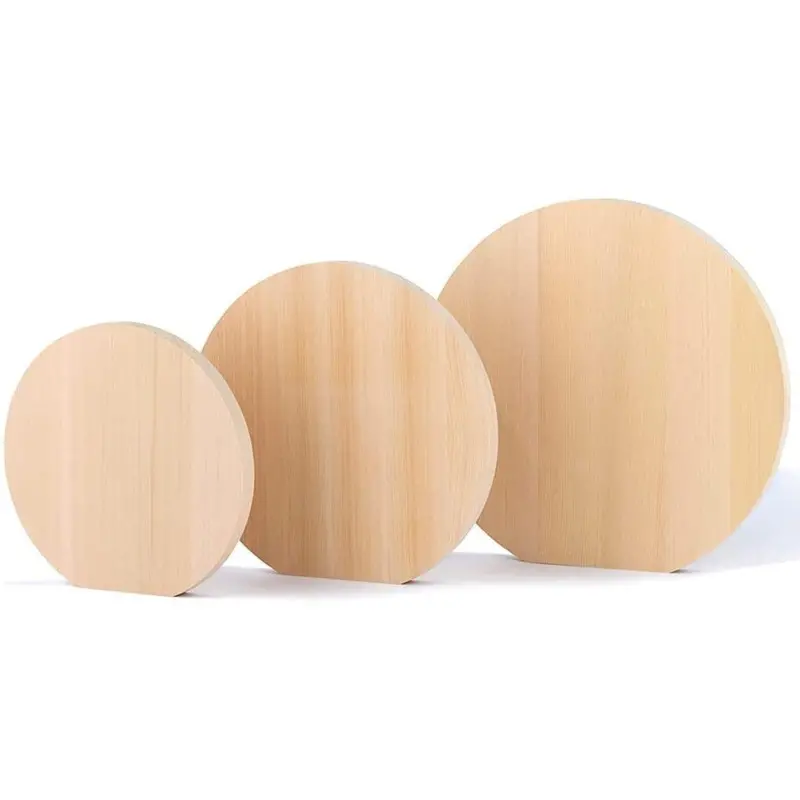 Umezawa Hiba Cypress Round Cutting Board – Knife-Friendly Wooden Surface 1