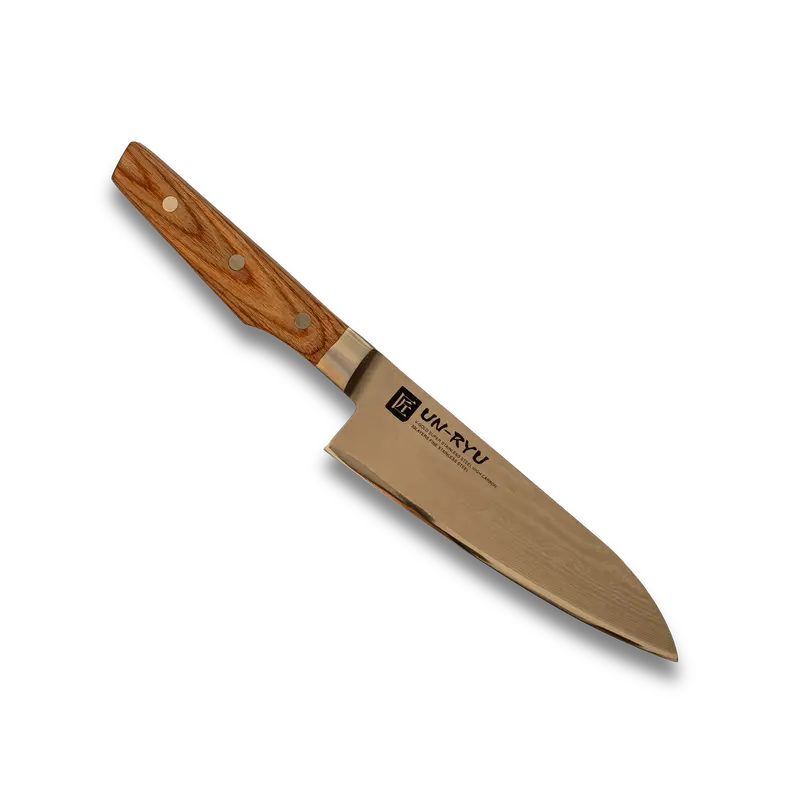 Un-Ryu 170Mm Santoku Knife With Vg-10 Japanese Stainless Steel Blade 1