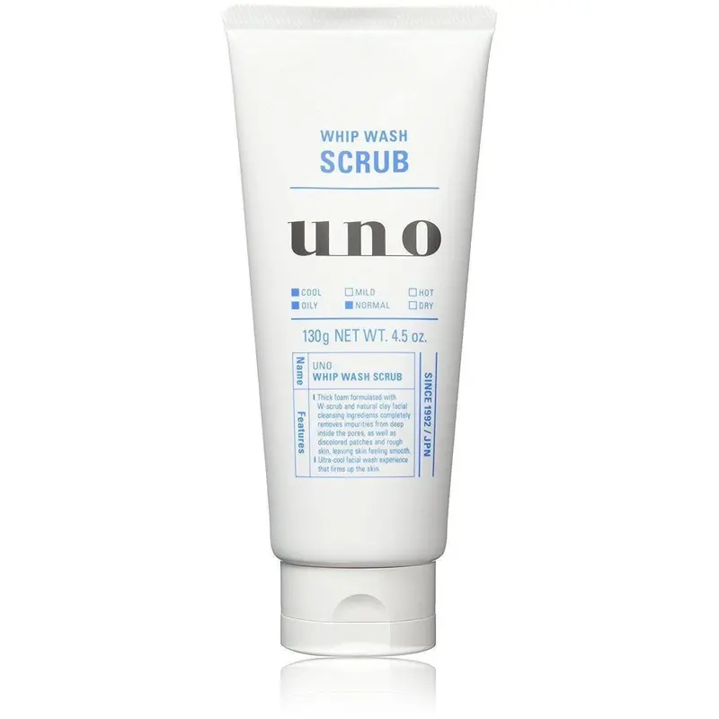 Uno Cooling Firming Facial Cleanser For Men – Whip-Texture Wash, 130G 1