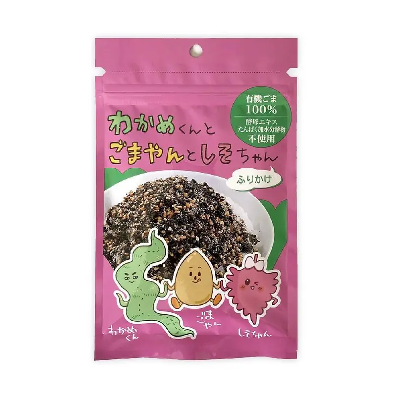Wadaman Organic Furikake Seasoning – Sesame, Shiso & Wakame Rice Topping, 30G 1